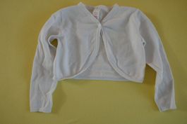 Kurzes weisses Jäckchen/Bolero, Gr. 92