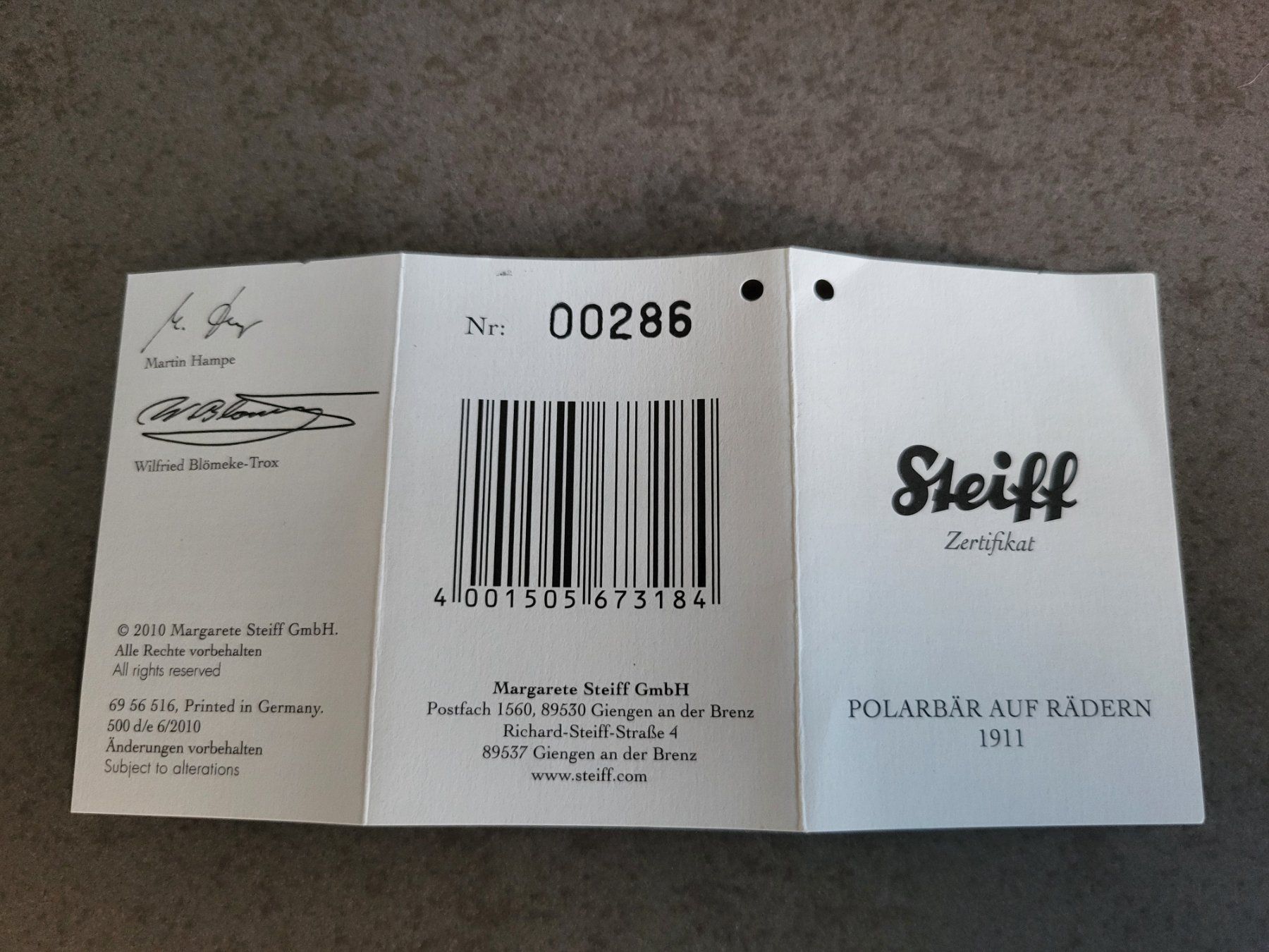 Steiff Giocattoli: Steiff Eisbär – Nuovo (secondo la descrizione) da Zürich venduto da Orchidee 6