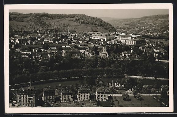 Cartoline postali: AK Baden, Gesamtansicht, 1928 – Usato da Berlin venduto da bartko-reher