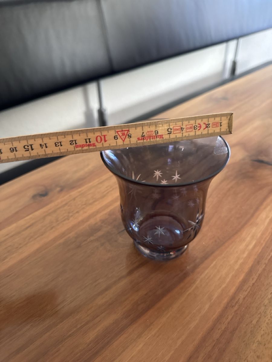 Portacandele: Sternen Kerzenglas, Rauchglas, Windlicht – Usato da Wolhusen venduto da Subi688 1