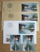 3 FDC + 2 BLOCKS BRIEFMARKENAUSSTELLUNG BEIJING CHINA 1998