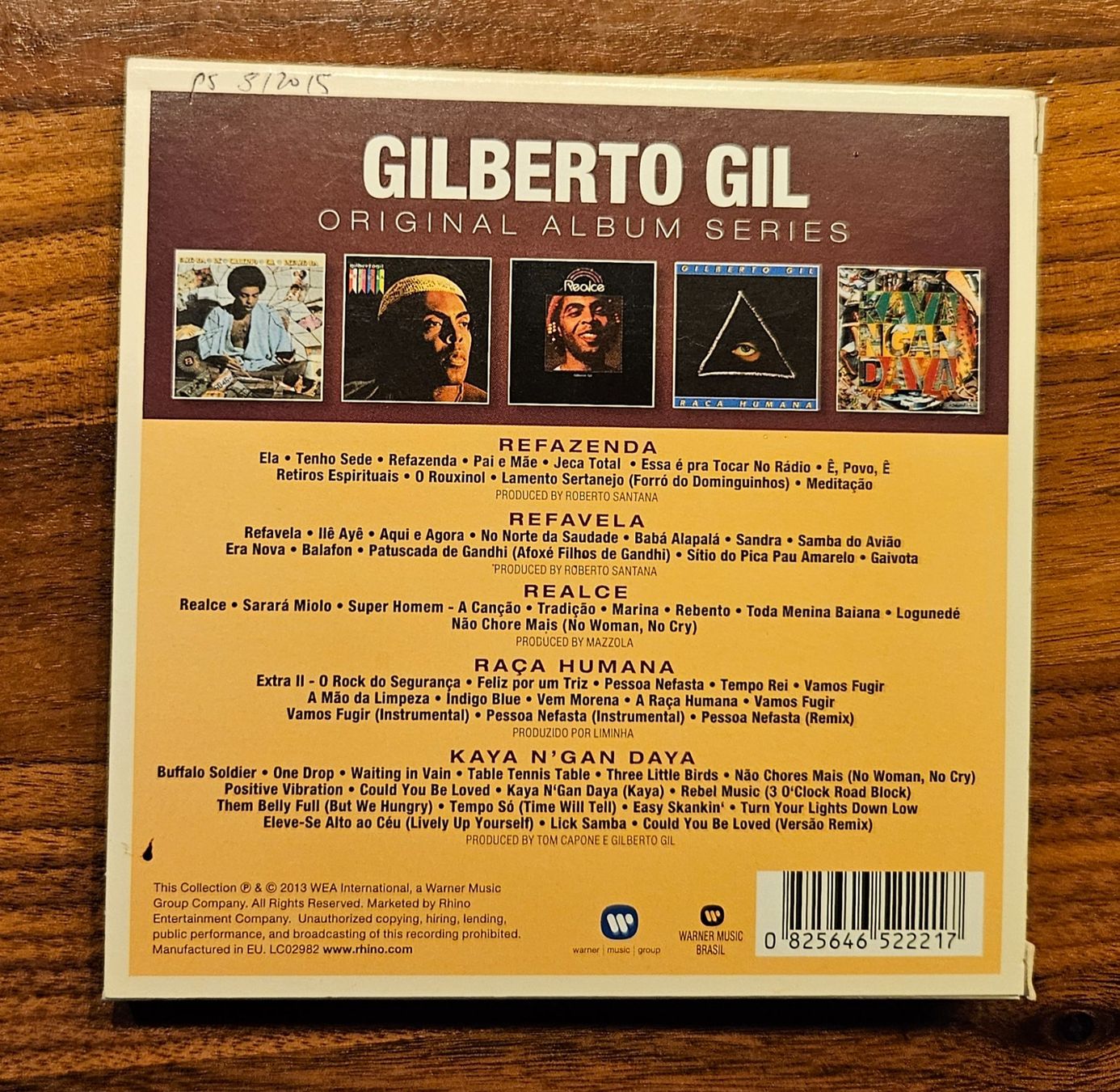 CDs: 5 CD Set Gilberto Gil – D'occasion à Zürich par phillyboy2007 1