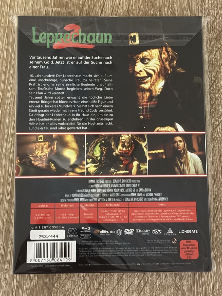 Tutti i DVDs: Leprechaun 2 - Mediabook - wie neu – Nuovo (secondo la descrizione) da Stein am Rhein venduto da ricks0r 1