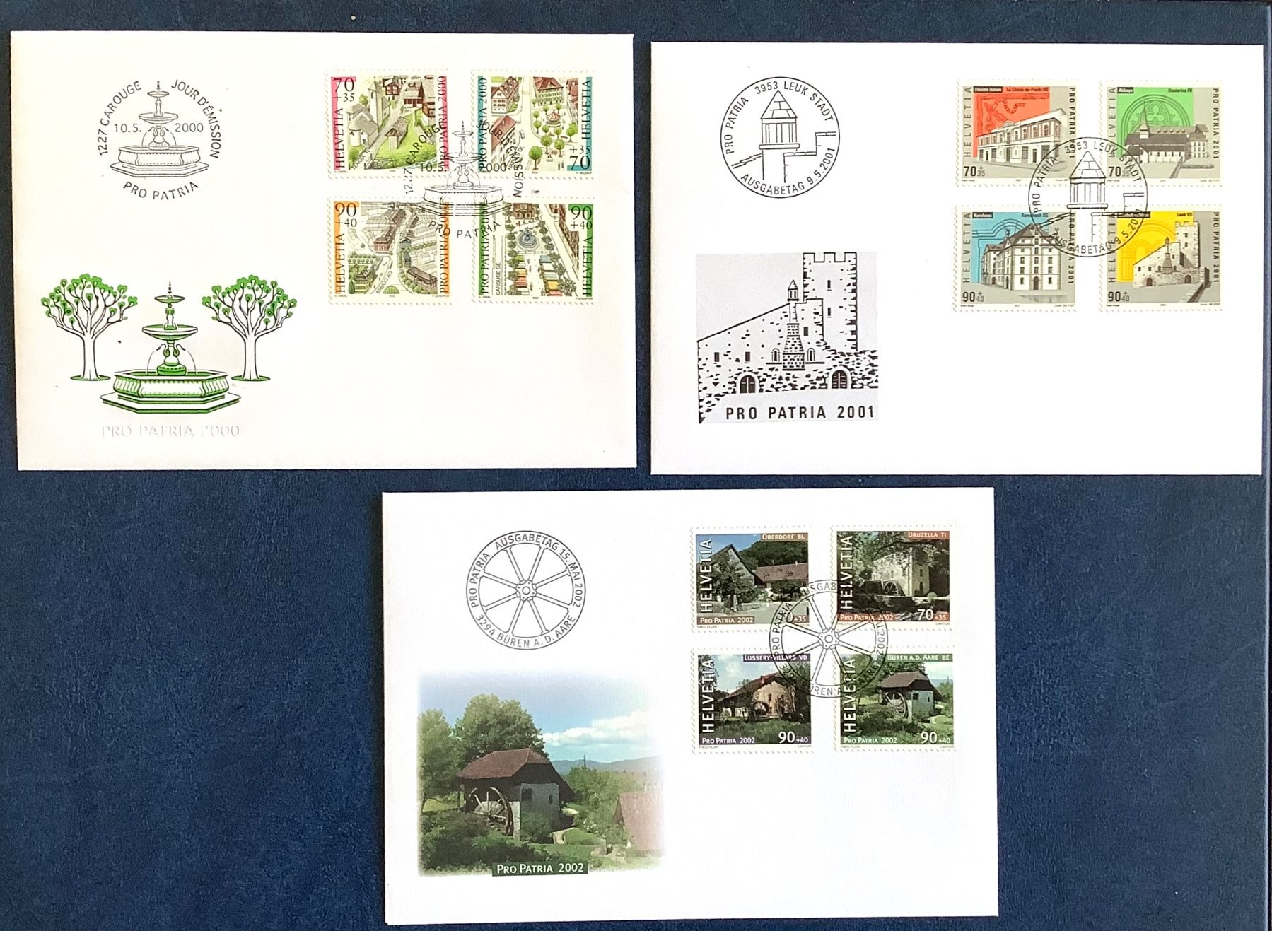Tutti i francobolli: 2001-02-2003 Pro Patria FDC – Nuovo (secondo la descrizione) da Liestal venduto da Skunk02