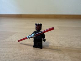 Lego Star Wars Darth Maul Minifigur mit Lichtschwert