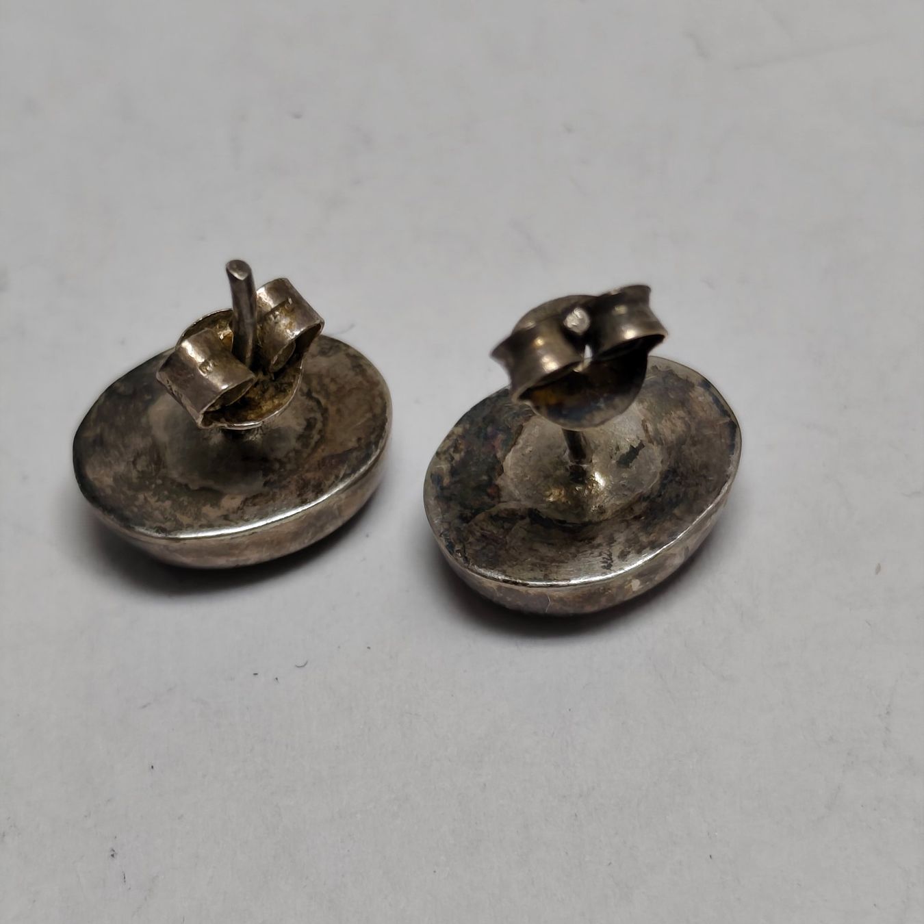 Boucles d'oreille: Vintage Silver silber Stud Earrings Boucles d'Oreilles #A3 – D'occasion à Châtelaine par Tropic.Watch2 4