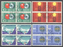 1967, Werbe- und Gedenkmarken II, Viererblöcke, ET