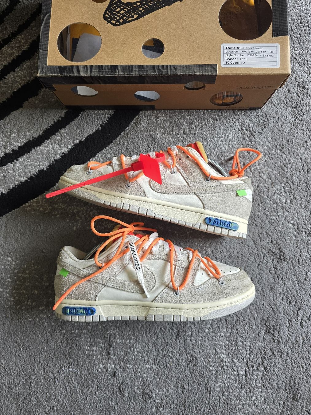 Scarpe da uomo: Dunk off white Lot 31/50 – Usato da Bôle venduto da A_Kickstory 4