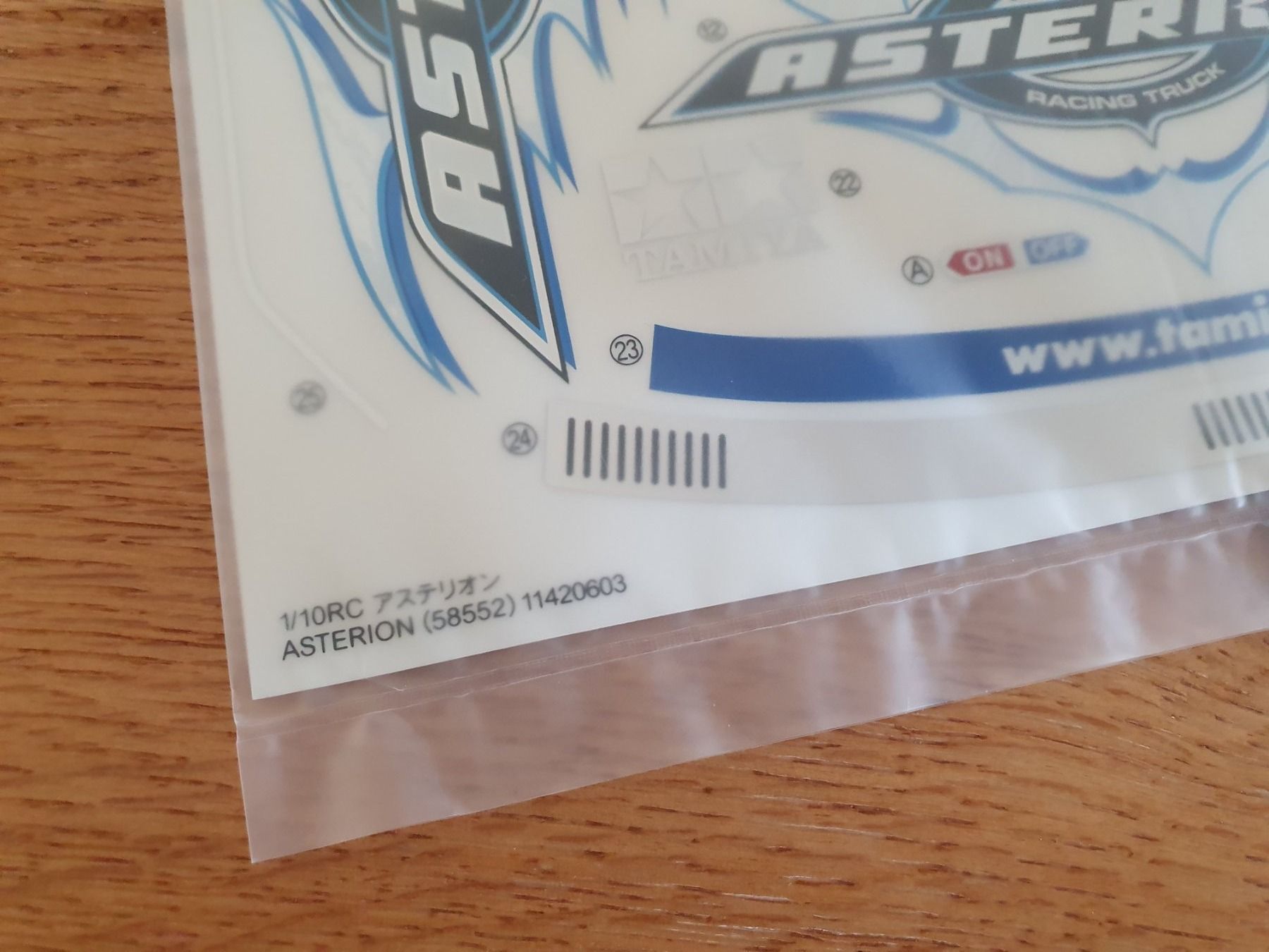 Tamiya Modellismo RC: Tamiya Aufkleber Asterion XV-01T – Nuovo (secondo la descrizione) da Pfäffikon ZH venduto da Domdalion 1