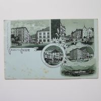 CHUR GR, Litho, antike Ansichtskarte, ungelaufen