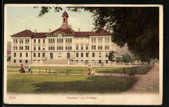 Ansichtskarten: AK Yverdon, Le Collège, 1931 – Gebraucht aus Berlin von bartko-reher