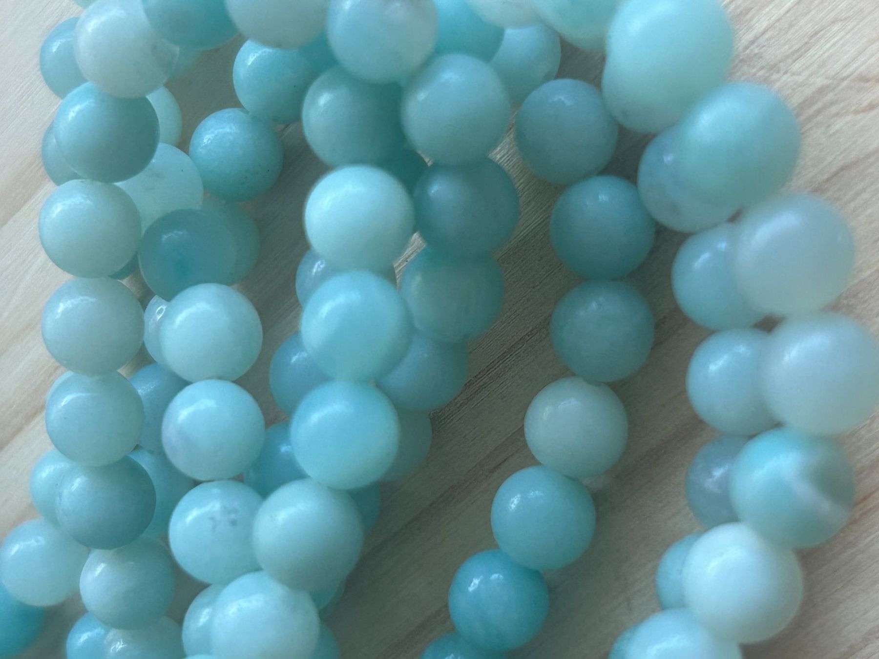 Minerali & Pietre curative: Strang echte Amazonit blue 6 mm – Nuovo e nell'imballaggio originale da Niederrohrdorf venduto da Ytobi 2