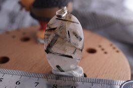 Turmalinn Quarz  Edler anhänger    mit Silber öse   ab 5.-