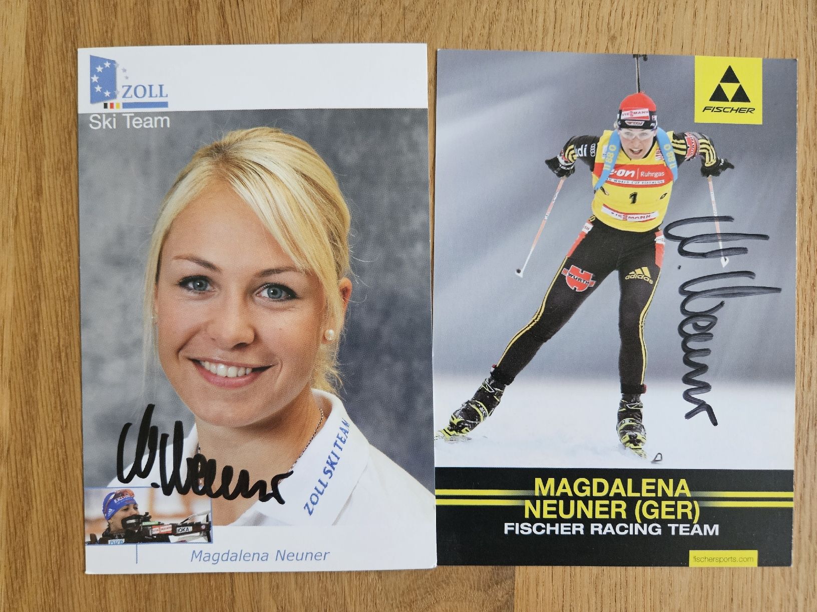 Autografi: handsignierte Magdalena Neuner Autogrammkarten – Nuovo (secondo la descrizione) da Azmoos venduto da agt_gjj8