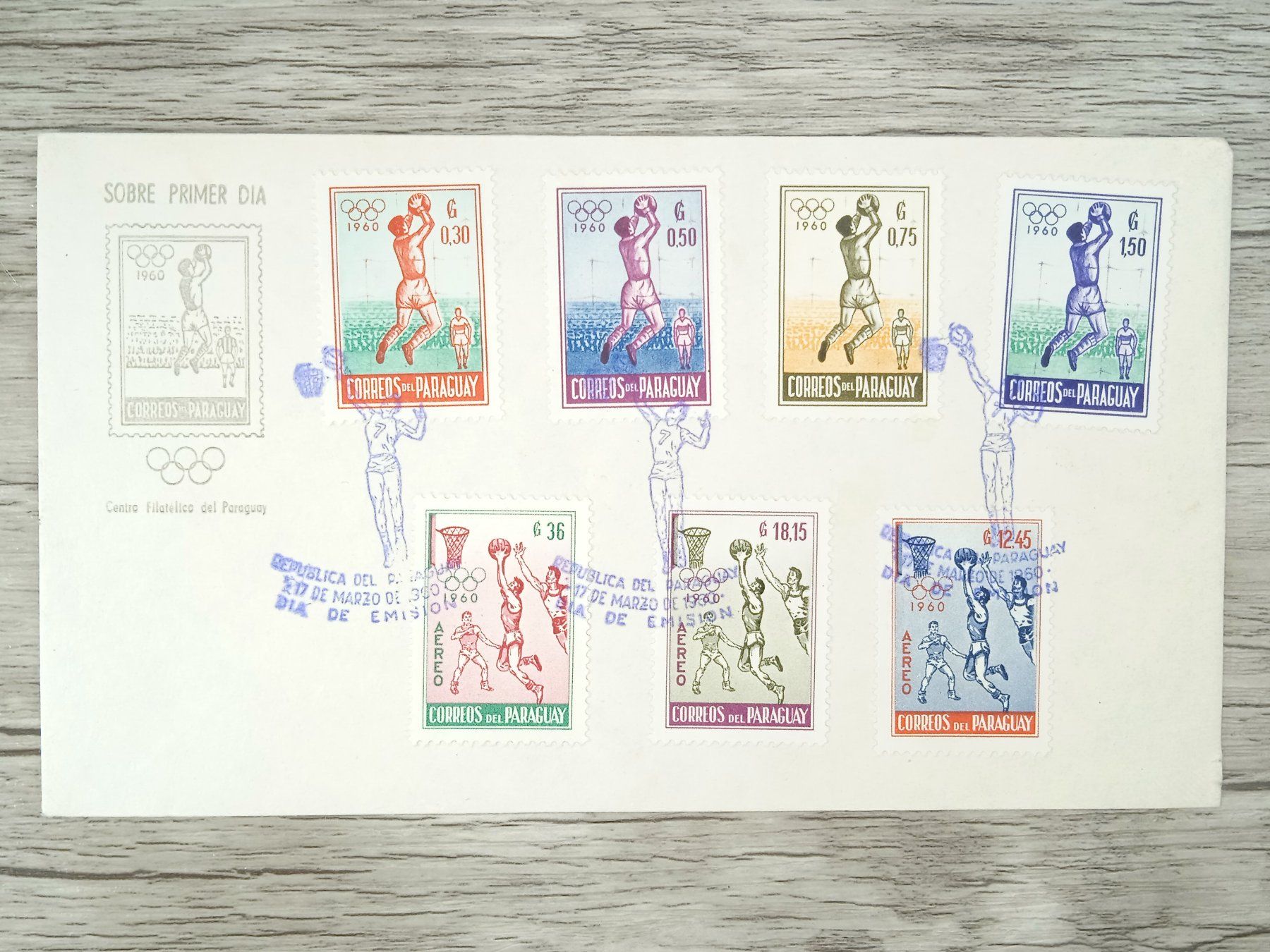Alle Briefmarken: TR73 Enveloppe + Timbre Paraguay 1960 – Gebraucht aus Cousset von Patrick_Collections