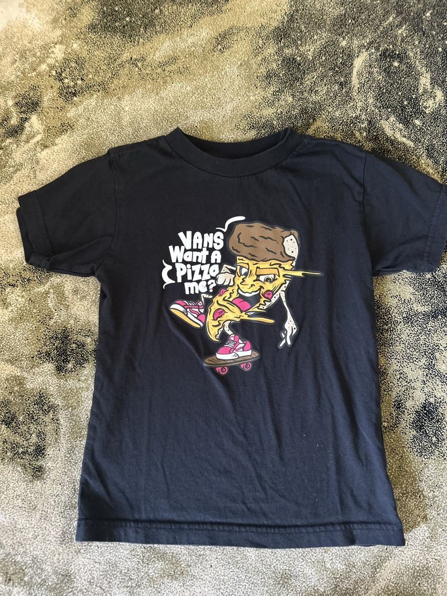 Vans T-shirt: Vans Pizza Shirt / Black / 4Y – Usato da Zollikon venduto da JuRock