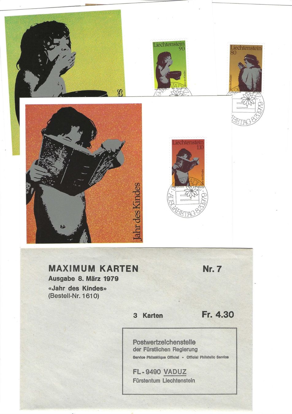 Tous les timbres: FL - Maximumkarte Nr. 7 – Neuf avec emballage d'origine à Wildhaus par Brunphil