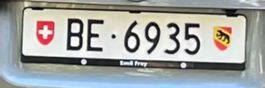 Kontrollschild BE 6935