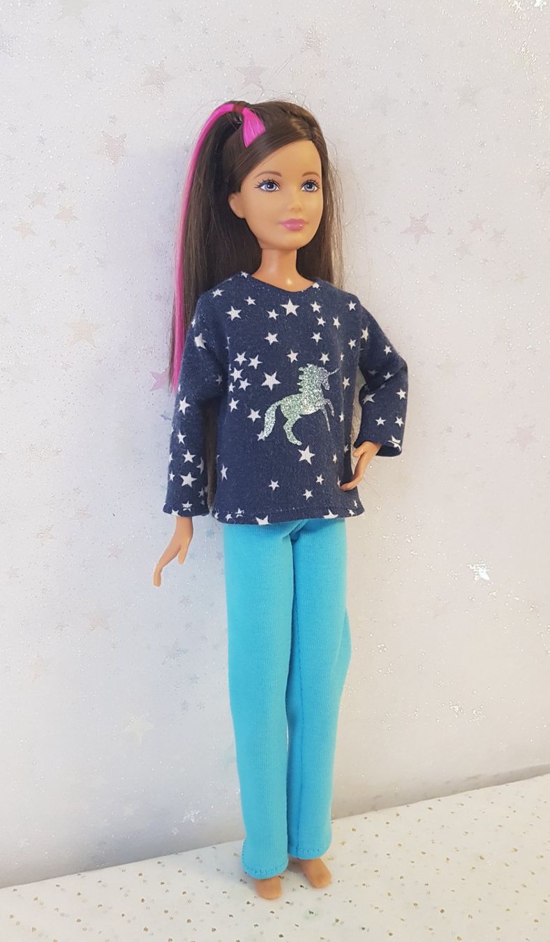 Bambole: Barbie Kleider Pyjama für Skipper Barbieschwester – Nuovo (secondo la descrizione) da Lachen SZ venduto da Sakura4hime 1