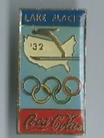 Coca-Cola Olympia Pin Lake Placid 1932