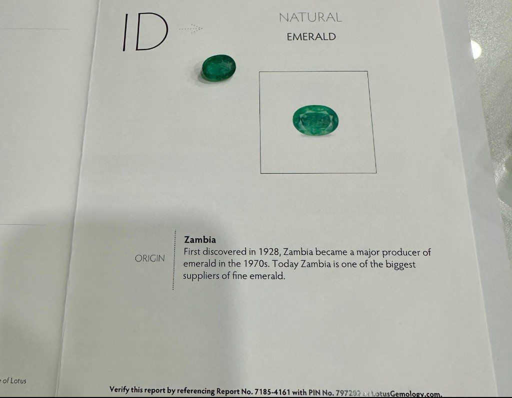 Pietre preziose: Grün Smaragd - 5.96 ct - Lotus Gemology – Usato da Hünenberg venduto da Wildsau79 4
