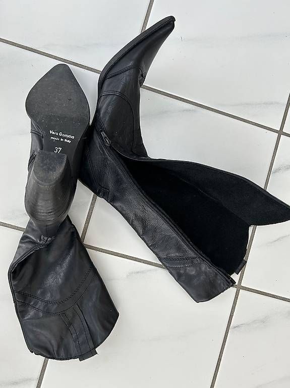 Damenschuhe: Stiefel Damen schwarz, Gr. 37 – Gebraucht aus Münsingen von Moser99 2