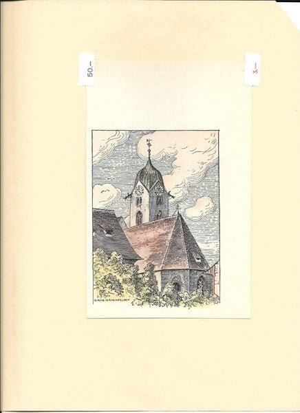 Incisioni: Rheinfelden Colorierte Lithografie 1904 – Usato da Olten venduto da clotaldi