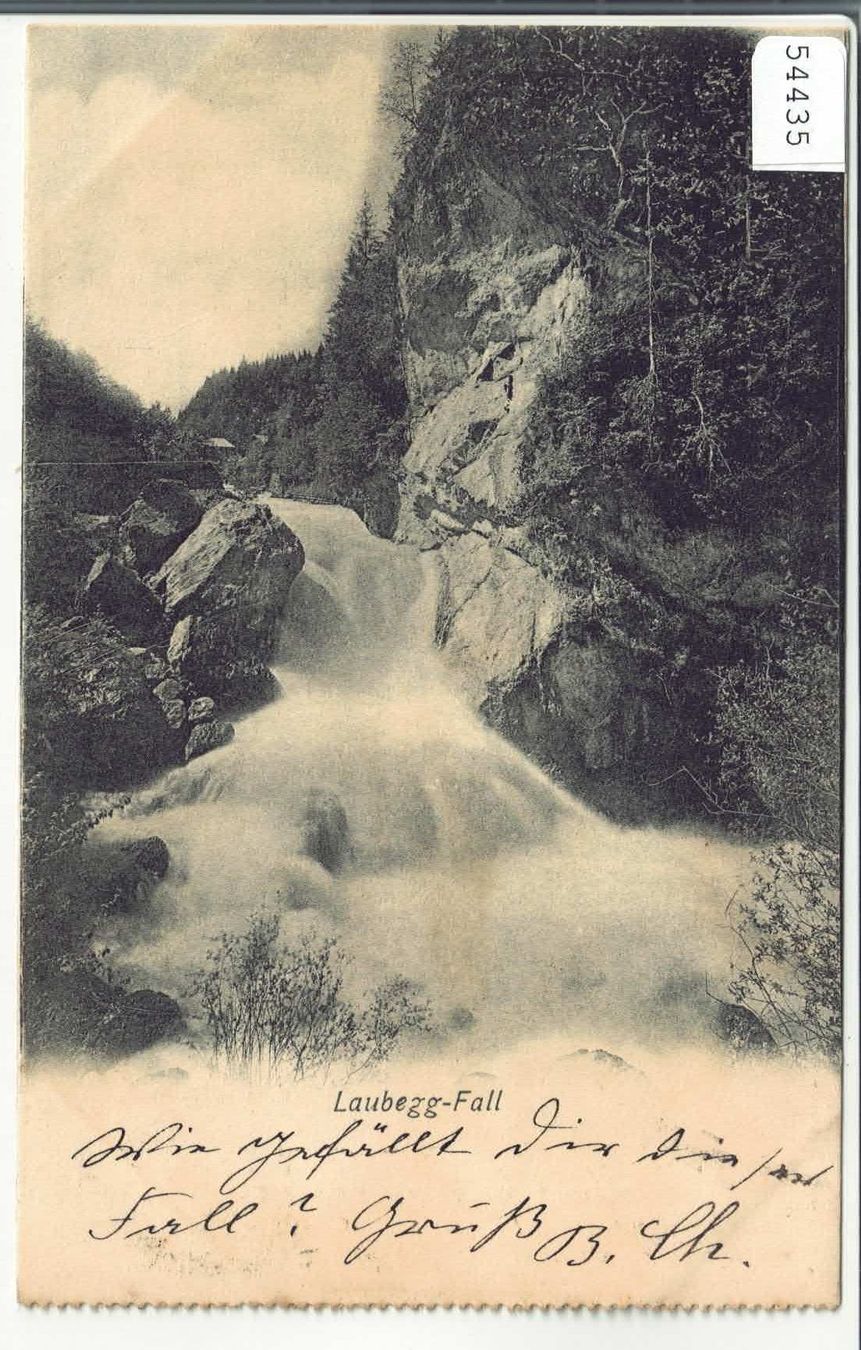 Cartoline postali: Zweisimmen - Laubegg-Fall – Usato da Ettingen venduto da Kartenplanet