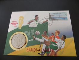 Münzbrief Sambia 2000 Kwacha 1994 - Fussball WM