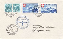 Luftpost Pro Aero Zürich Bern 1939
