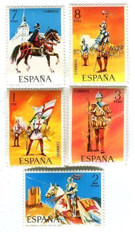 Tutti i francobolli: Briefmarken "Uniform". Spanien – Nuovo e nell'imballaggio originale da Basel venduto da Butsch5
