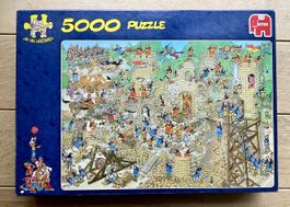 Puzzle 5000 pièces Jan van Haasteren Château Médiéval Humour