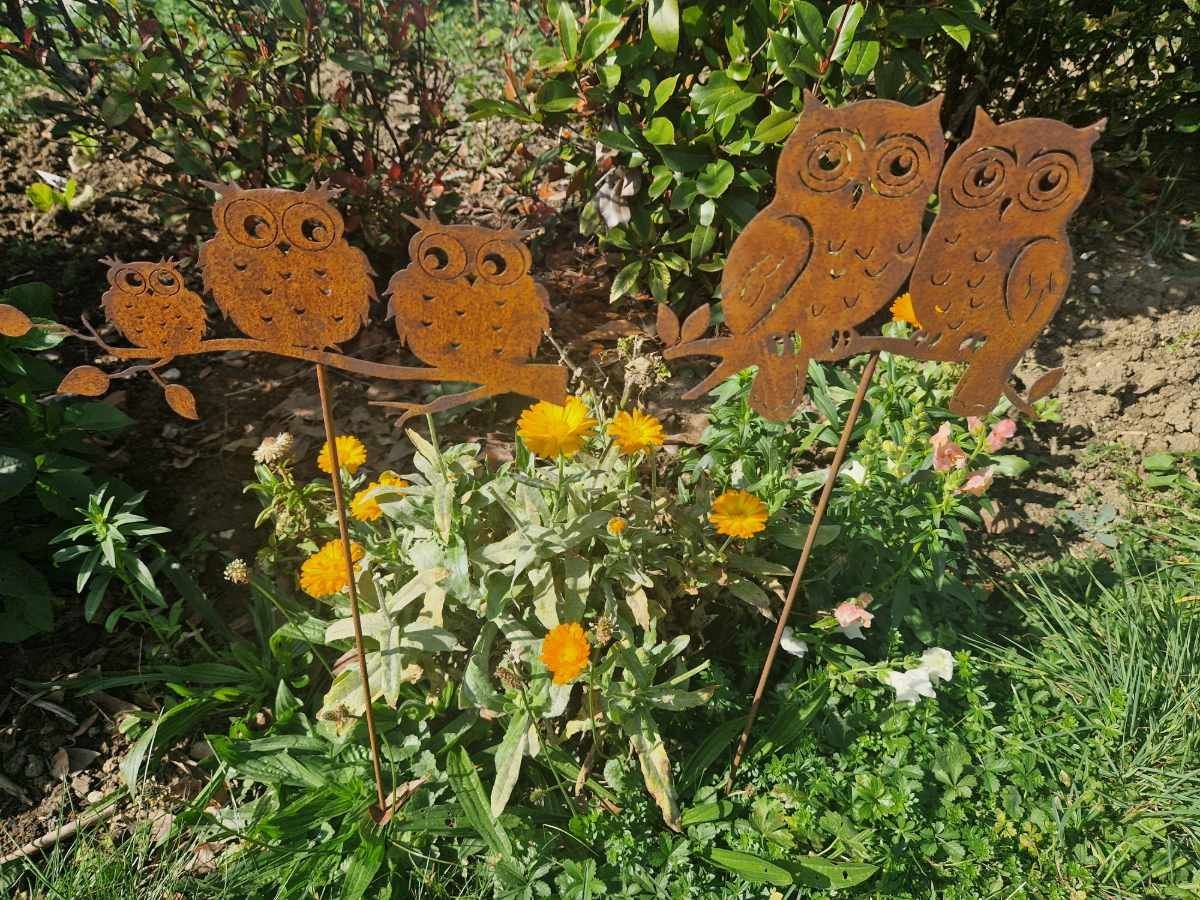 Toutes les décorations: Eulen Gartenstecker Rost 60cm – Neuf avec emballage d'origine à Matzendorf par Gartendeko-Shop