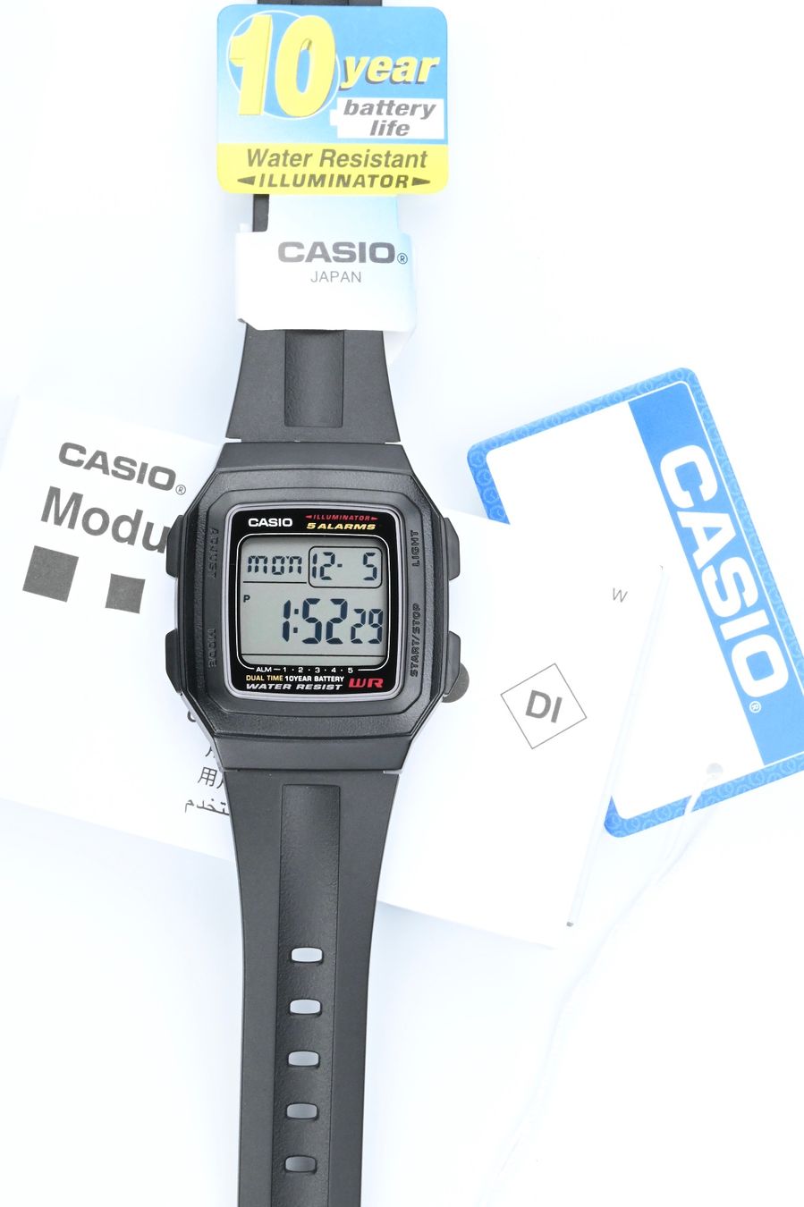 Casio Orologi: Casio 5 Alarms ref. F-201WA-1 – Nuovo (secondo la descrizione) da Zug venduto da Avent0ri_by_Montauk 8