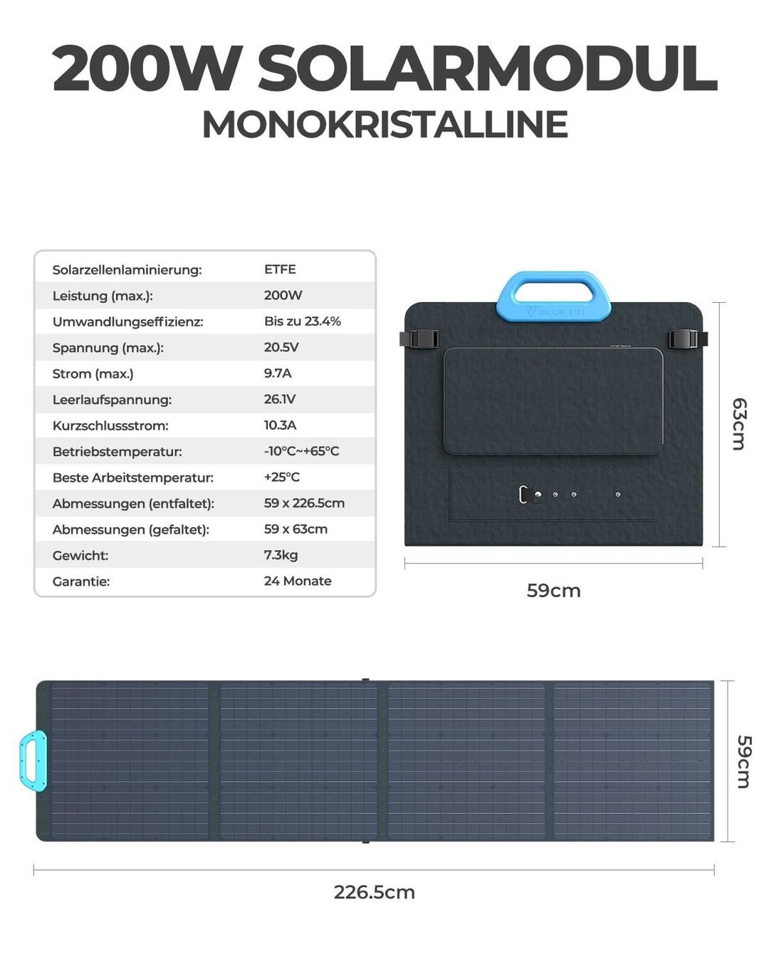Ecoflow Dispositivi a energia solare: BLUETTI Solarpanel PV200 200W – Nuovo e nell'imballaggio originale da Bottighofen venduto da zaap 1
