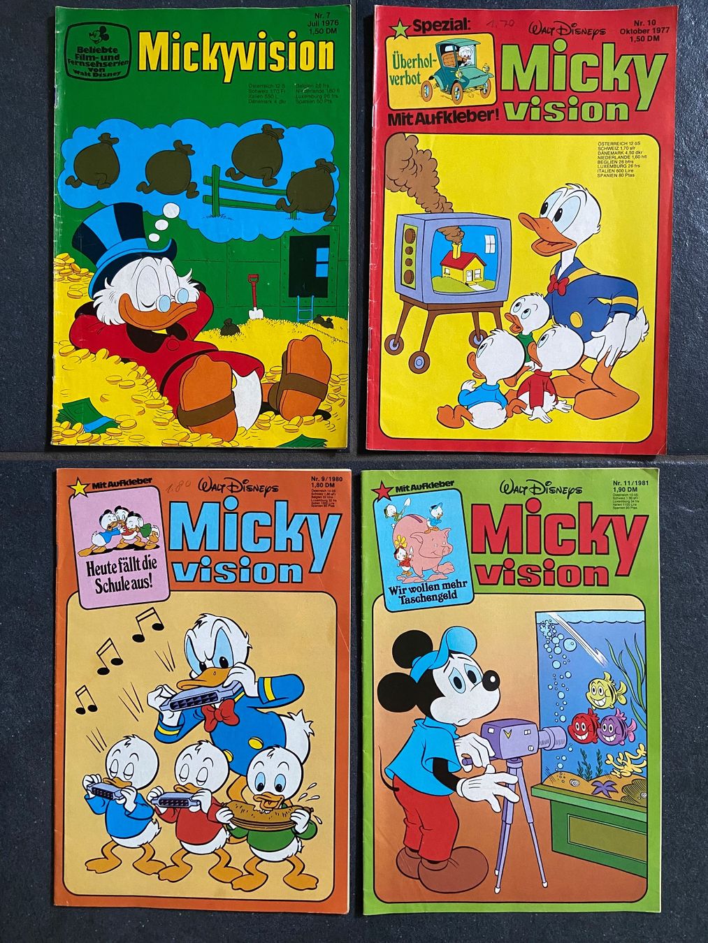 Fumetti: Micky vision 1976/1977/1980/1981 – Usato da Oeschgen venduto da Gini2006