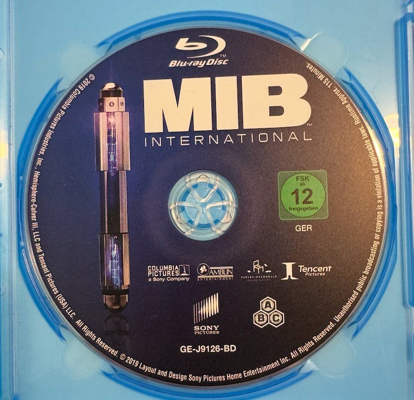 Tutti i DVDs: Blu-ray Disc   MIB INTERNATIONAL - MAN in BLACK – Usato da Wisen venduto da gigisna 1