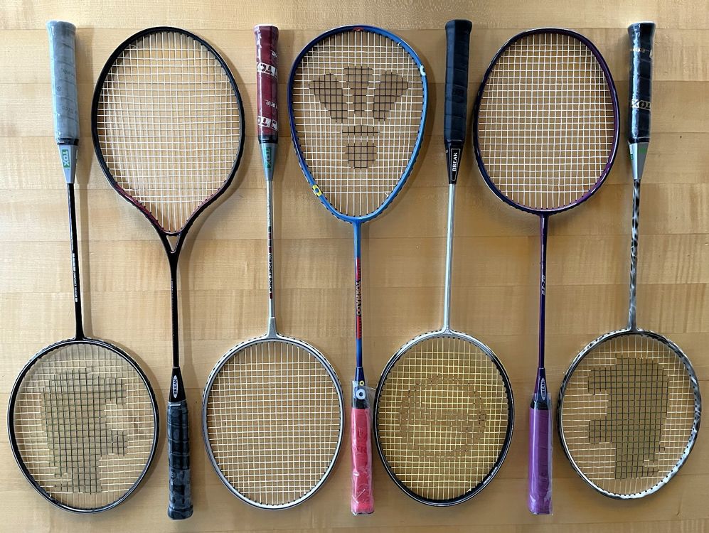 7 Stk. Wettkampf Badmintonrackets Graphite Boron Silicon NEU (Neu und ...