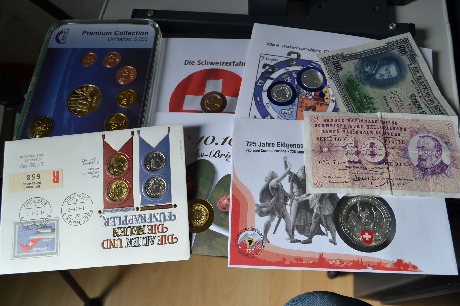 Tutti le monete: Lot divers lettres et set et billets divers – Usato da Renens VD venduto da Doidefee