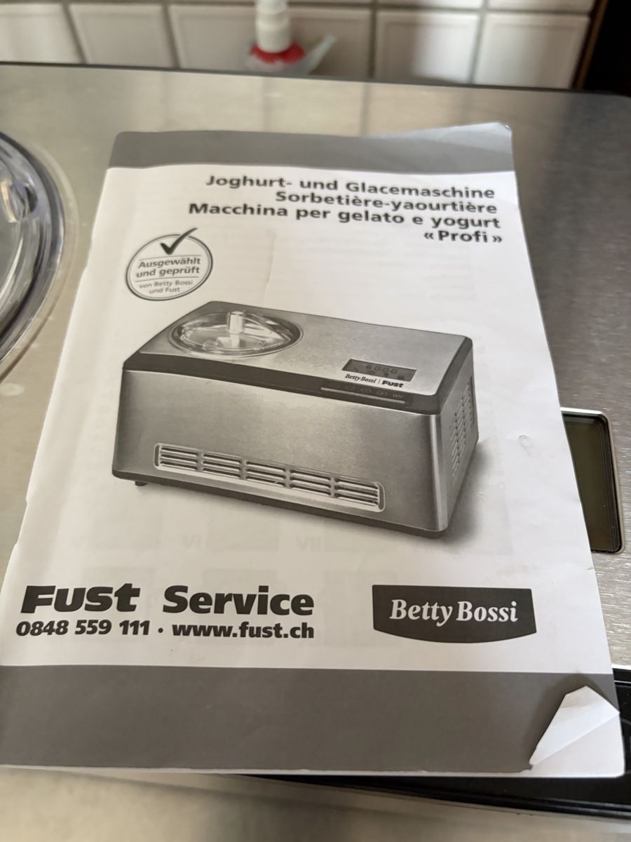 Betty Bossi Elettrodomestici da cucina: Joghurt und Eismaschine – Usato da Wildegg venduto da Bella2015