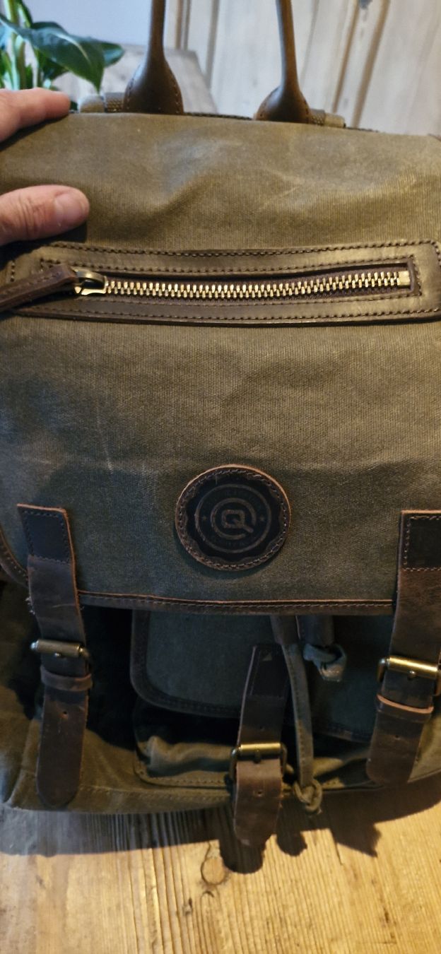 Zaini: Schöner Rucksack, Canvas & Leder, – Usato da Lommiswil venduto da Flumer1 2