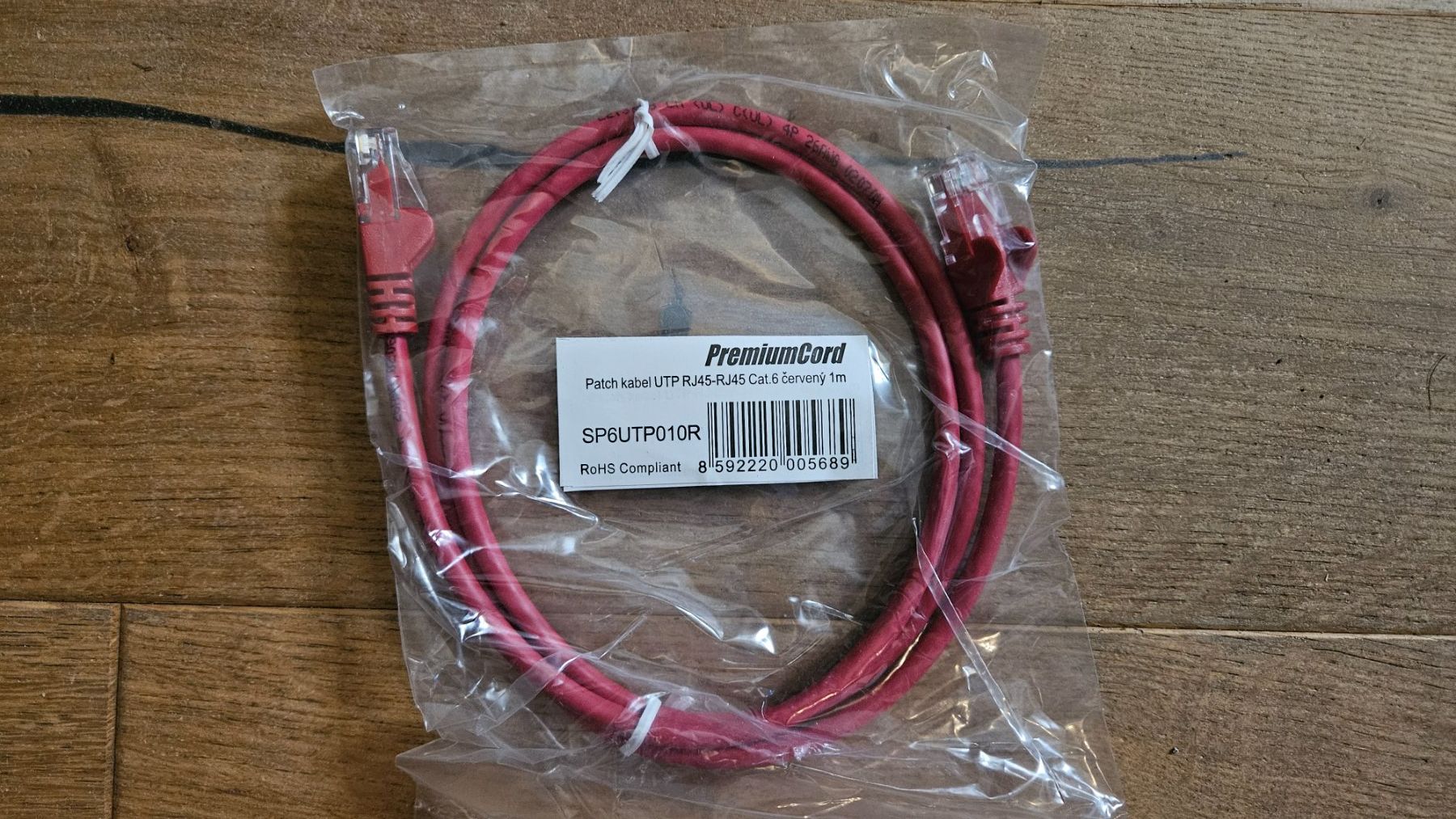 Cavi: PremiumCord Patchkabel Cat.6 UTP (1m) – Rot – Nuovo e nell'imballaggio originale da Môtier (Vully) venduto da K.U.M.