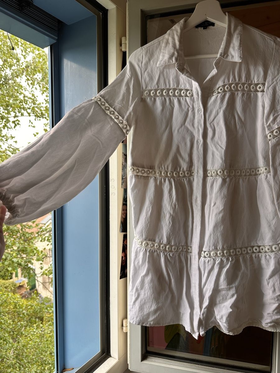 Vestiti: Weisses Smock Kleid Sommer – Usato da Zürich venduto da BettinaMarie2308 2