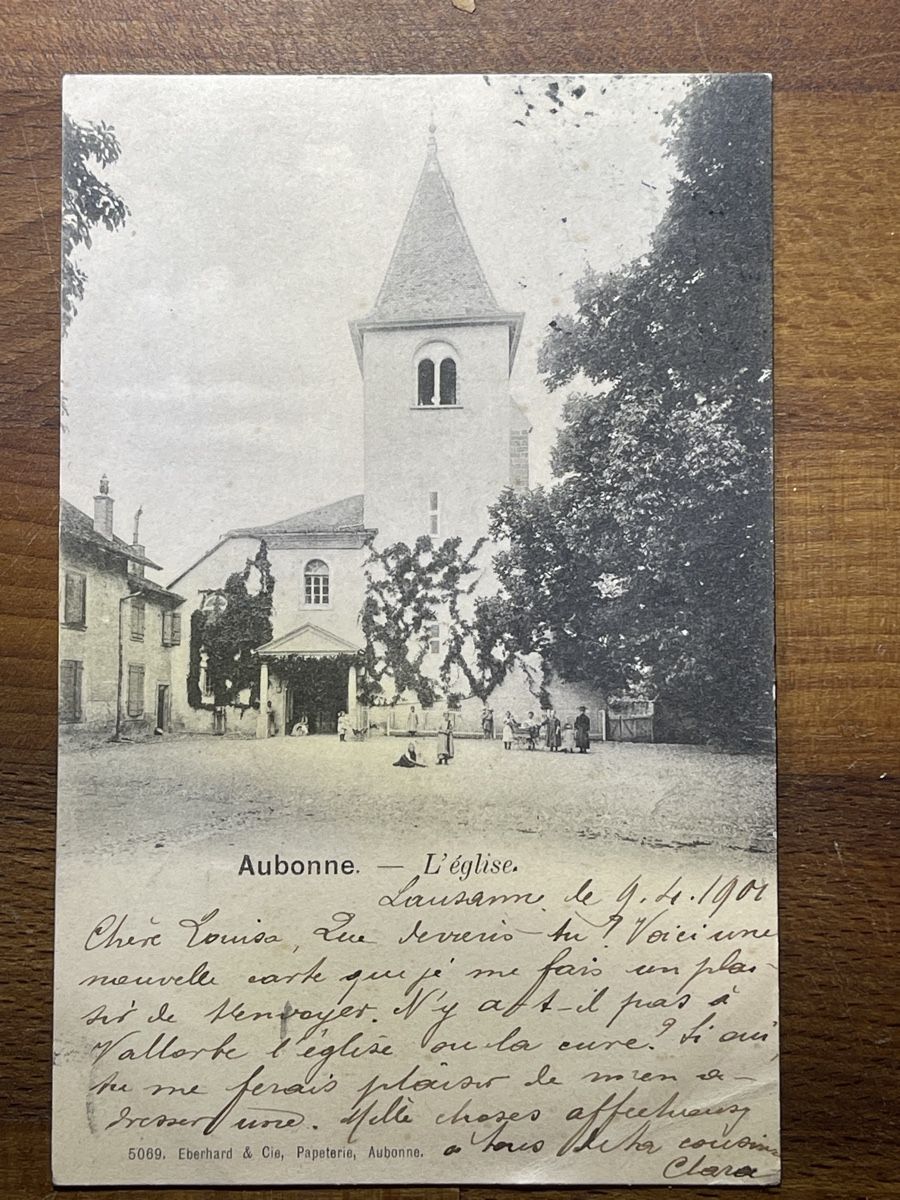 Cartoline postali: Aubonne, Kirche VD – Usato da Strengelbach venduto da Aschatan5