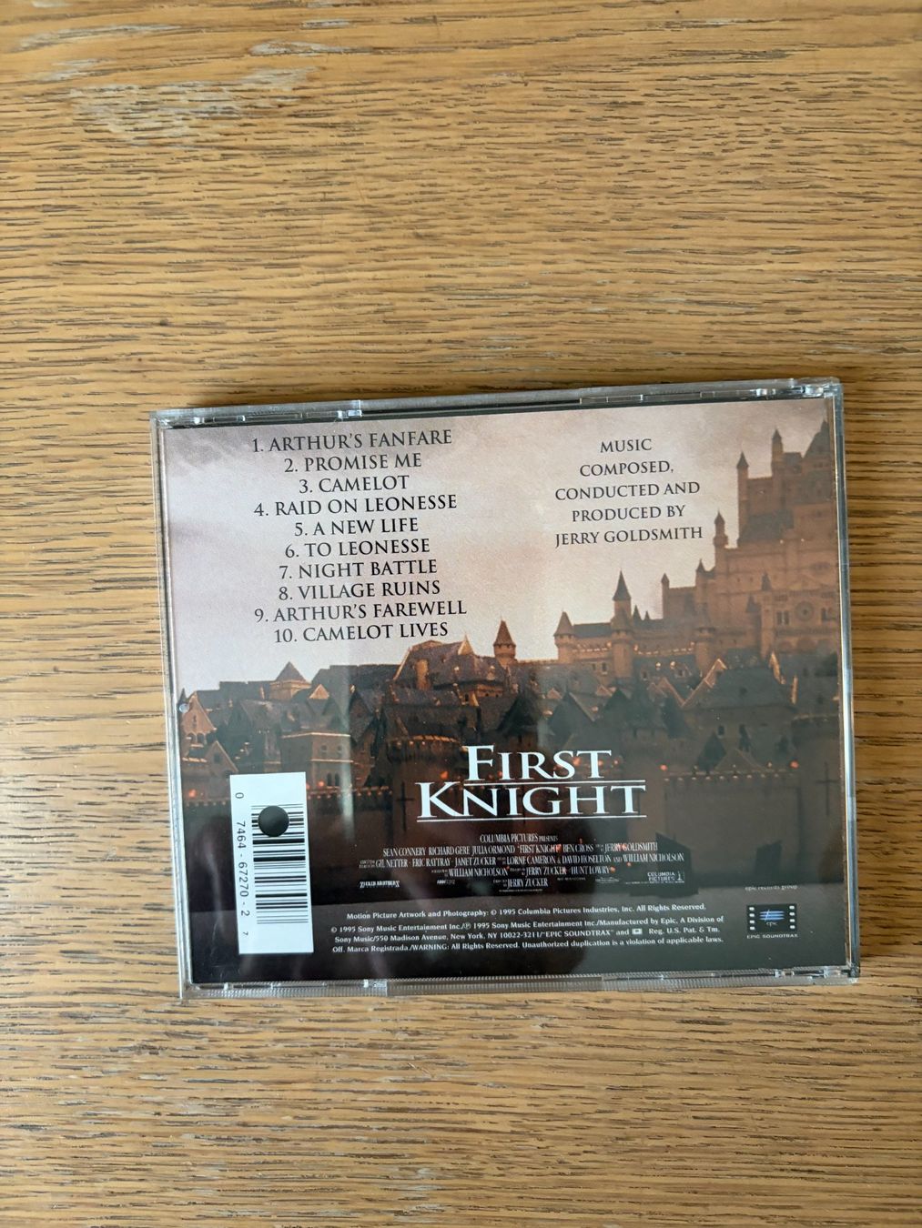 CDs: CD JERRY GOLDSMITH FIRST KNIGHT – D'occasion à Geneve par tigre69 1