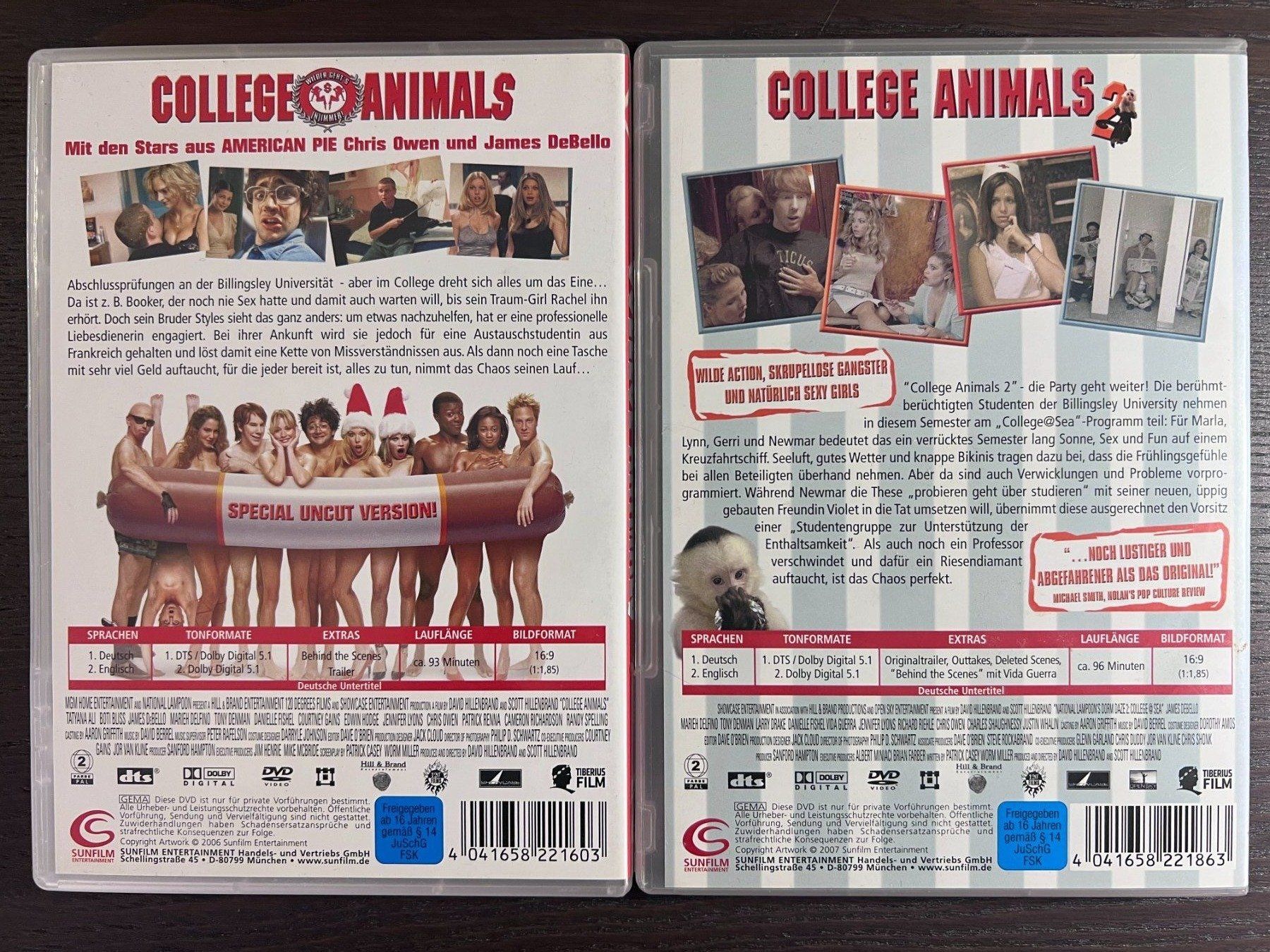 Tutti i DVDs: College Animals - Teil 1 & 2 – Usato da Zürich venduto da FilmFreunde 1