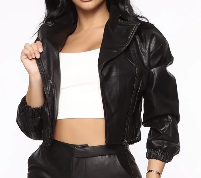 Giacche: FASHIONNOVA CROPPED KUNSTLEDERJACKE GRÖSSE S – Nuovo (secondo la descrizione) da Rorschacherberg venduto da drdupor 4