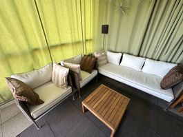 Fast neue Gartenlounge, Top-Zust. inkl. Tisch und Zierkissen