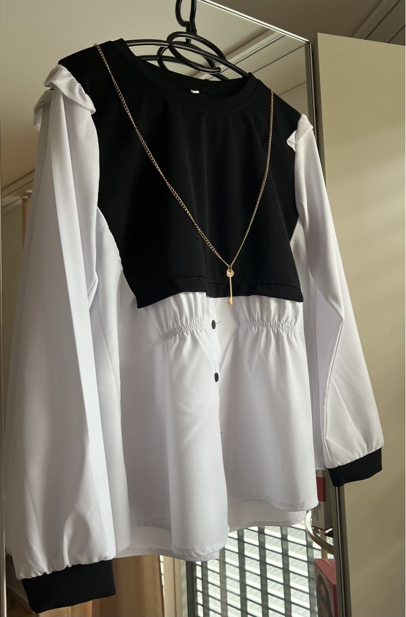 Blusen: Damen Bluse Schwarz-Weiss, S – Neu (gemäss Beschreibung) aus Zürich von dan_8cvc