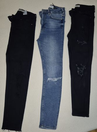 Lot de 3 pantalons jeans marques variées taille 36